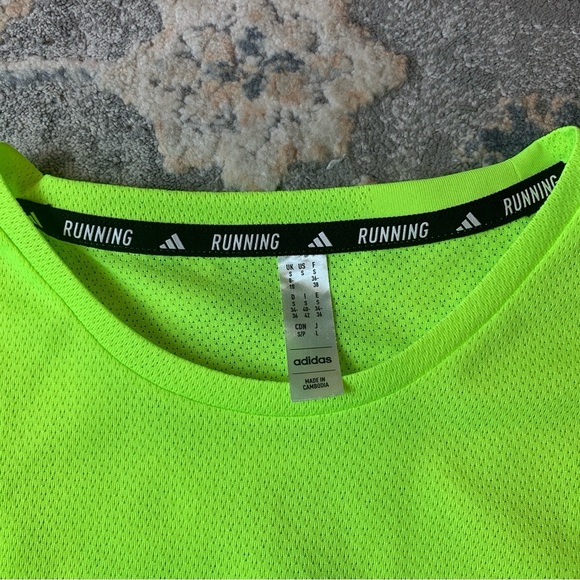 Adidas Green Short Sleeve Performance Tee - Picture 4 of 5